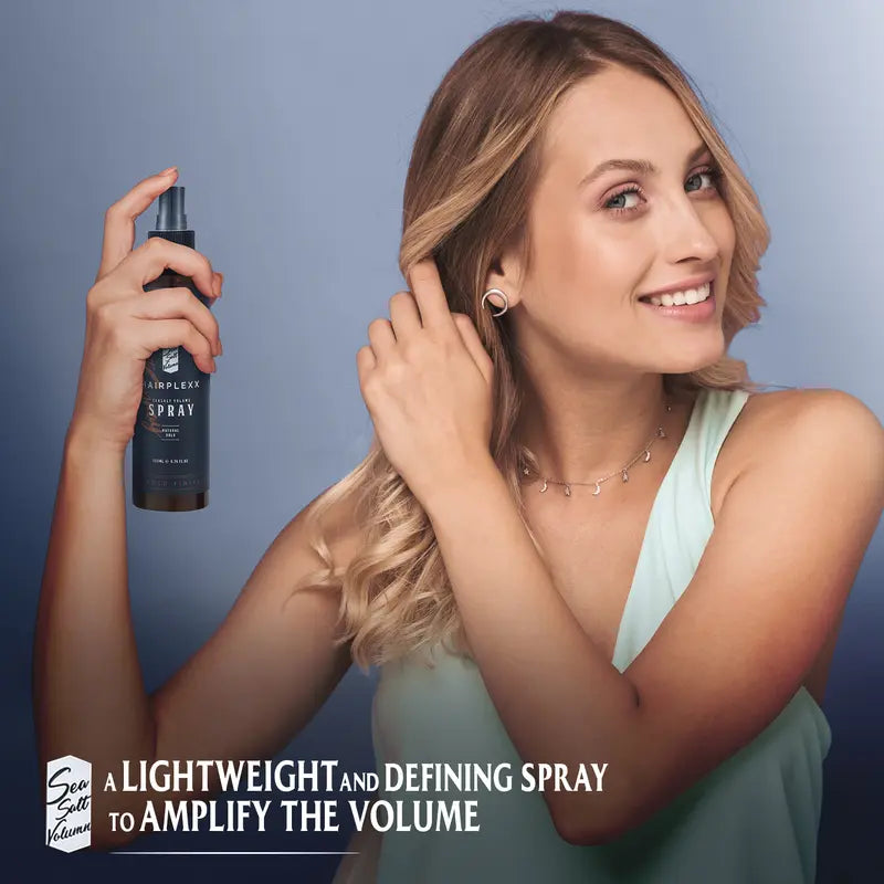 Hairplexx Sea Salt Volume Hair Spray for Both Men and Women, Natural Thick and Volumizing Hair Look with Matte Finish and Natural Hold, Paraben Free 6.7 Fl Oz Hair Styling Gel Haircare Daily Uv Repairing Nourishing