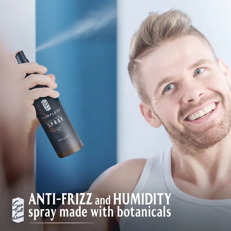 Hairplexx Sea Salt Volume Hair Spray for Both Men and Women, Natural Thick and Volumizing Hair Look with Matte Finish and Natural Hold, Paraben Free 6.7 Fl Oz Hair Styling Gel Haircare Daily Uv Repairing Nourishing