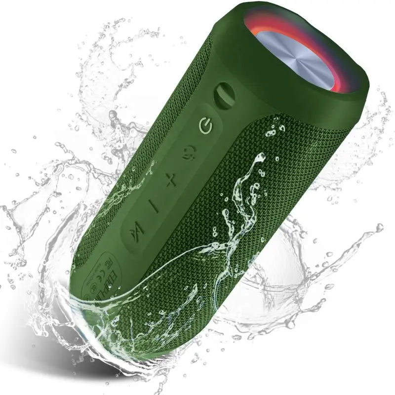 【Eduplink】M6Pro Waterproof Wireless Portable Bluetooth Speaker 20W Audio Smartphone,Stereo Sound,Led Lights,Outdoor Party Audio, Gift for Mom,Mother'S Day,Mommy