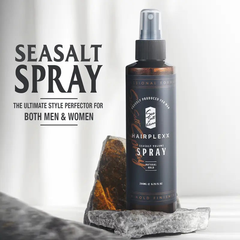 Hairplexx Sea Salt Volume Hair Spray for Both Men and Women, Natural Thick and Volumizing Hair Look with Matte Finish and Natural Hold, Paraben Free 6.7 Fl Oz Hair Styling Gel Haircare Daily Uv Repairing Nourishing