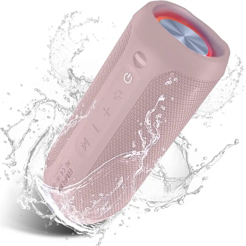 【Eduplink】M6Pro Waterproof Wireless Portable Bluetooth Speaker 20W Audio Smartphone,Stereo Sound,Led Lights,Outdoor Party Audio, Gift for Mom,Mother'S Day,Mommy