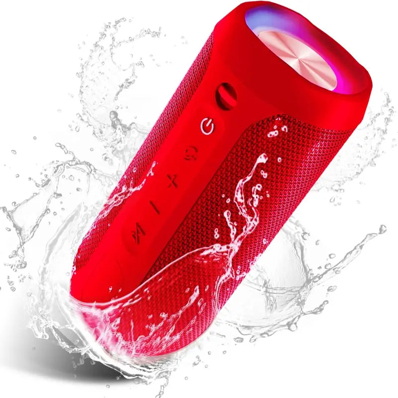 【Eduplink】M6Pro Waterproof Wireless Portable Bluetooth Speaker 20W Audio Smartphone,Stereo Sound,Led Lights,Outdoor Party Audio, Gift for Mom,Mother'S Day,Mommy